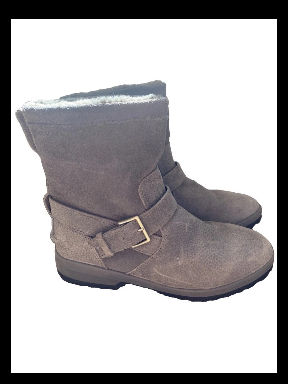 Sperry Maritime Step In Boots Womens 6 Gray Suede Waterproof Thinsulate STS86686